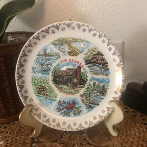 Porcelain Missouri Ozarks Souvenir Vintage Plate